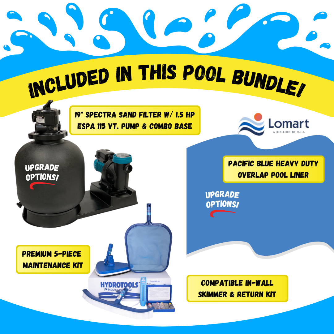 10x15 Above Ground Pool - Hybrid 7" Steel Frame, 54" Deep