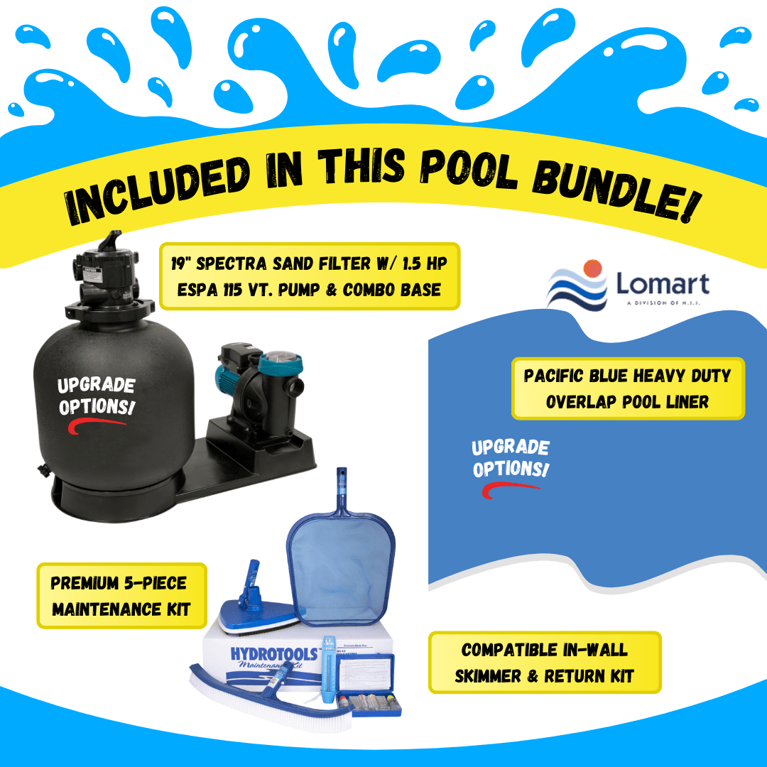 24' Coastal 5" Steel Frame Round Pool & Bundle | 48"