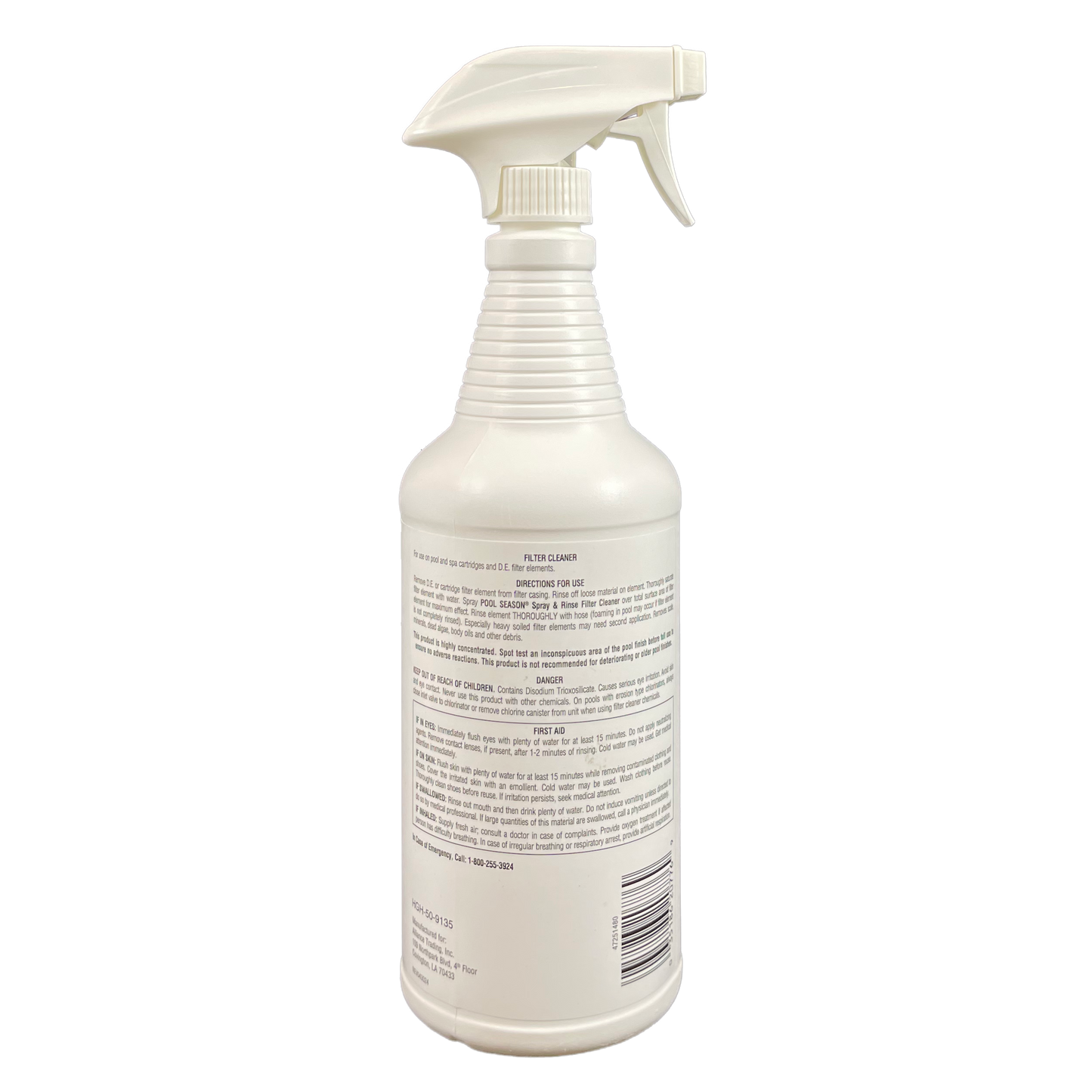 Pool Season Spray N Rinse Filter Cleaner With Sprayer