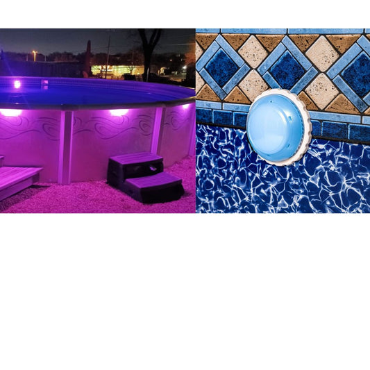 15' x 54" Round Above Ground Resin Downtowner Pool with Light