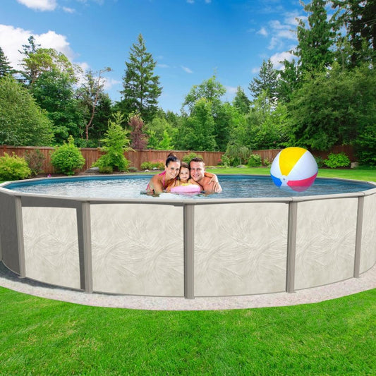 resin salt hybrid above ground swimming pool