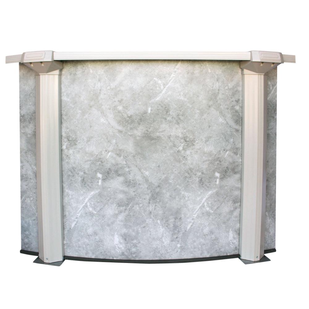 18' x 33' x 52" Grey Mist Steel Frame Oval Pool & Bundle