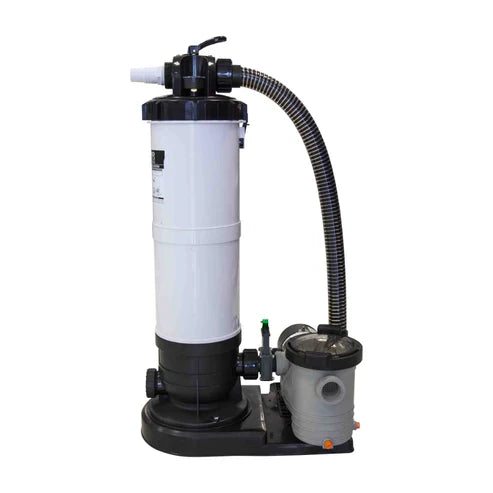 Power Clean 120 SQ FT Cartridge filter system w/ 1.5 hp Dual port Pump