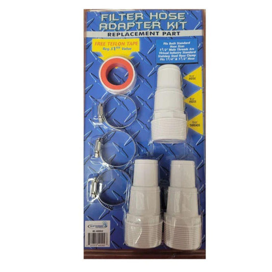 Swimming Pool Filter Hose Adapter Kit - 3 Adapters