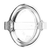 A clear, circular SPD Clear Lid and "O" Ring for Hayward SPX1500p with a central handle, shown from above on a white background.