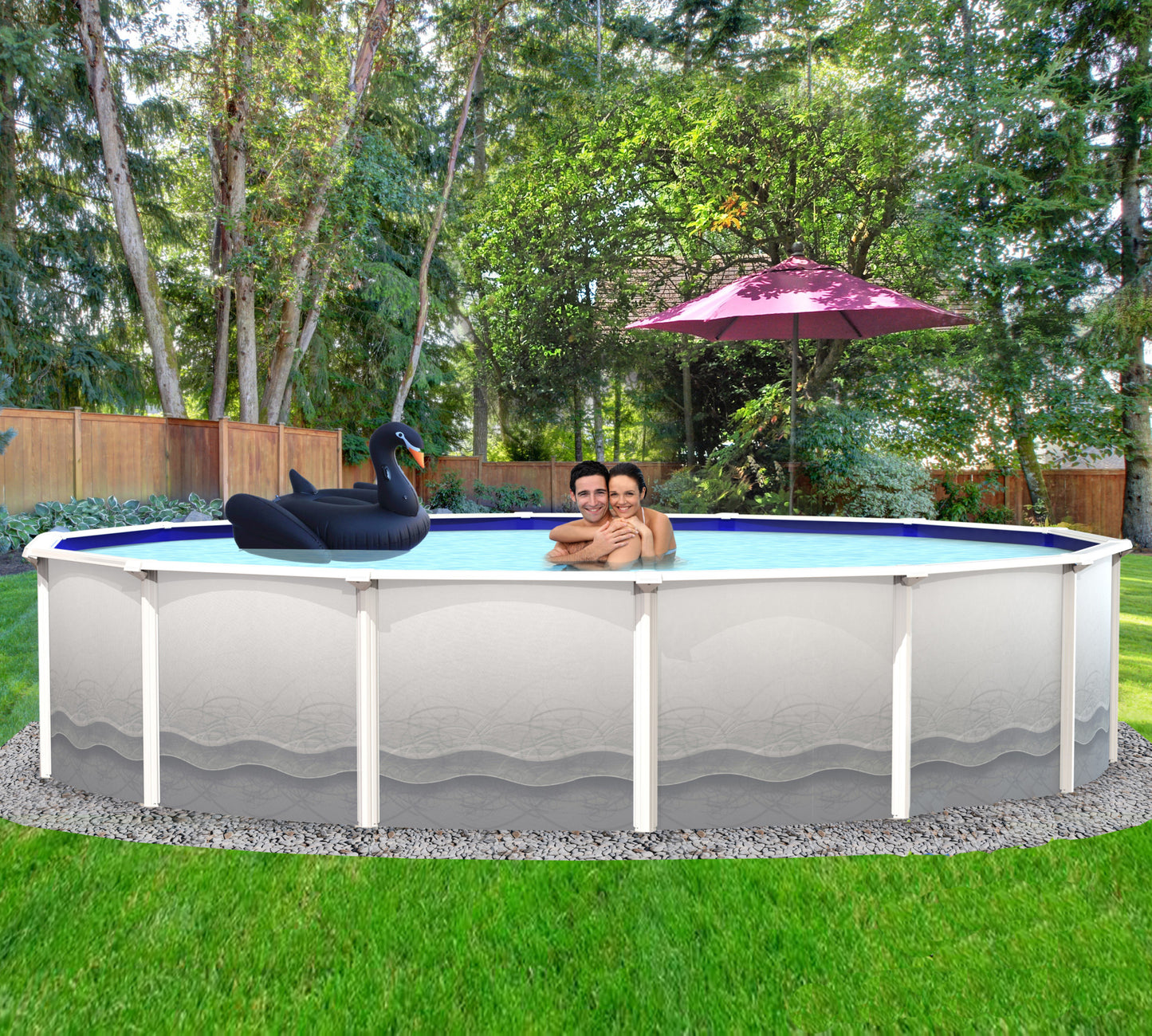 above ground 6 inch steel swimming pool kit