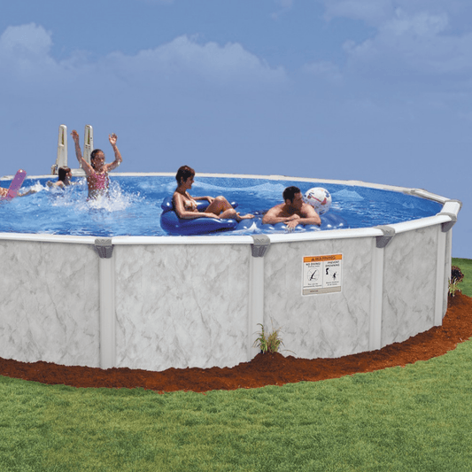 24' x 54" Pool - Sea Shore Hybrid 7" Frame Round Pool & Bundle