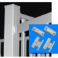 White 24″ PVC Above-Ground Pool Fencing for 15ft x 30ft Oval Pools