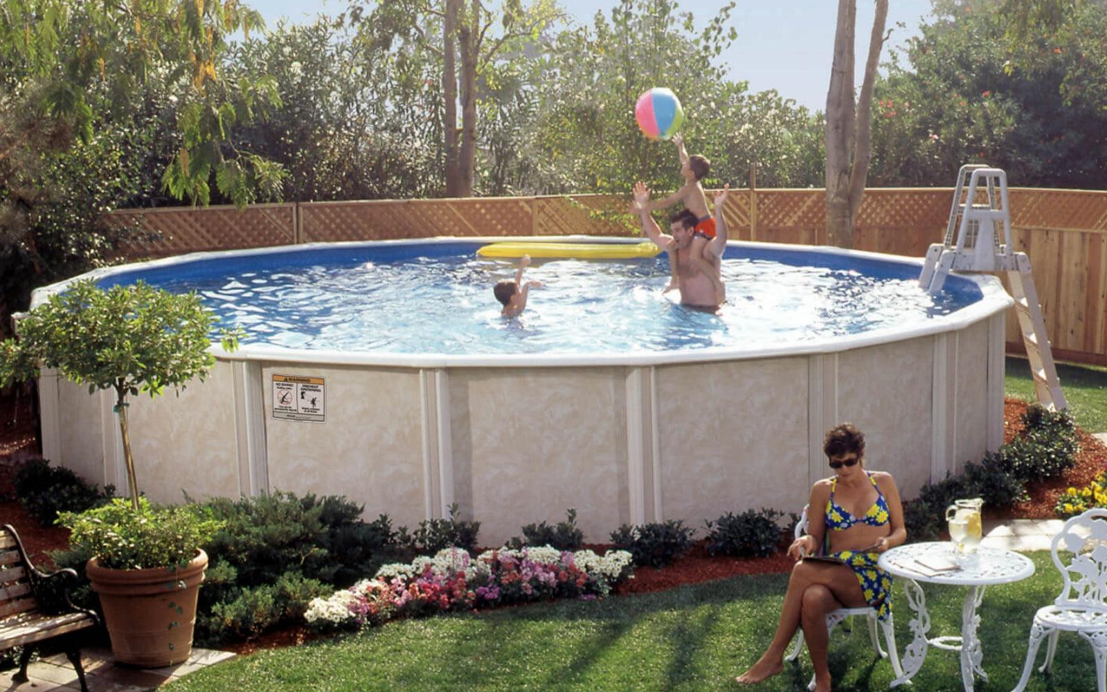 lomart semi in-ground swimming pool - 