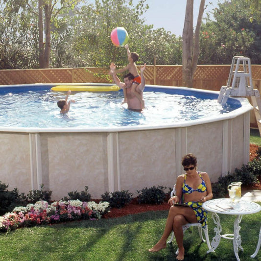 lomart semi in-ground swimming pool - Pools 24x52 – Semi-Inground Whispering Wind III Bundle