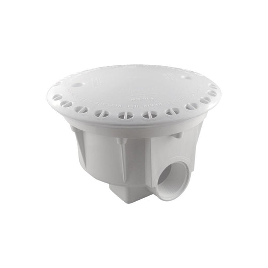 Anti-Vortex Vinyl Liner Main Drain with Threaded Ports (Kit of 2)